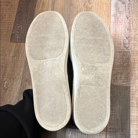 Vince Warren Black Slip-On Platform Sneakers - Picture 6 of 7